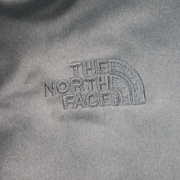 The North Face Sweater Mens Gray Large Quarter Zip Fleece Jacket Pullover - Picture 5 of 12